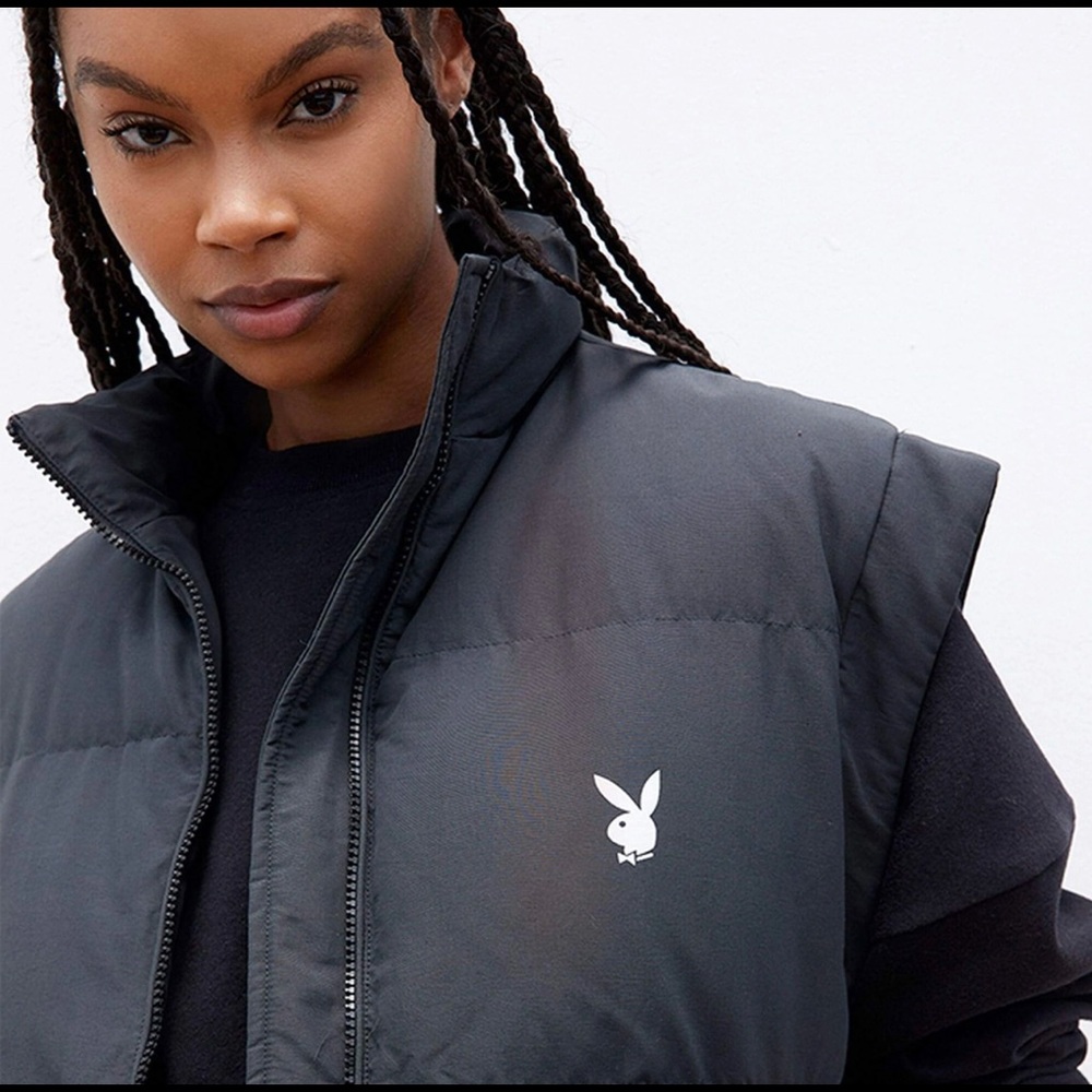 Playboy pacsun puffer vest M/L BNWT